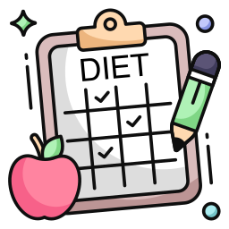 a check list of a diet plan