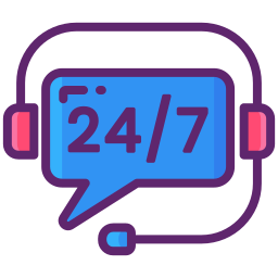 24/7 with a headset around it