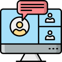 whatsapp icon with chat icon