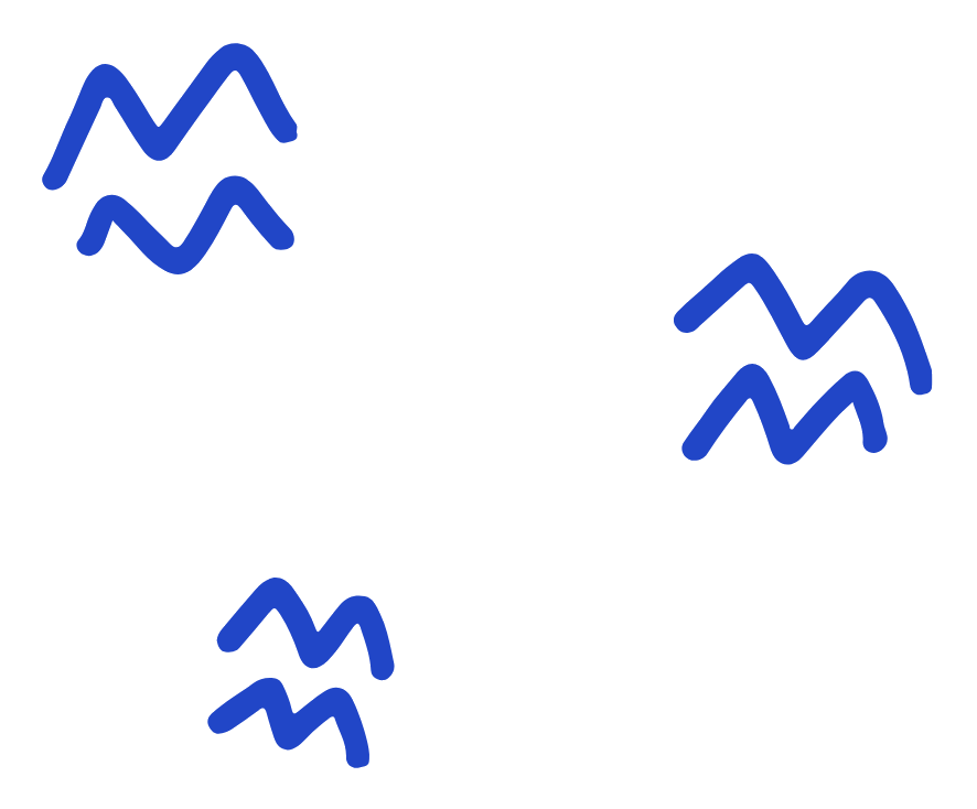 blue scribbles on white background