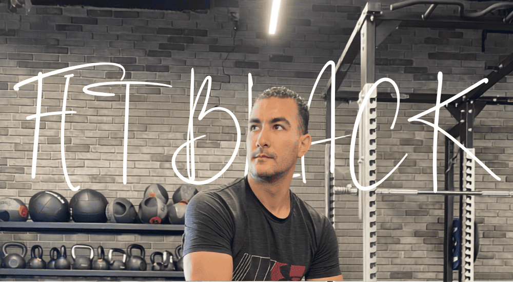 Thumbnail banner for the Fit Black coaching program by coach fathi, an Arabic speaking online personal trainer